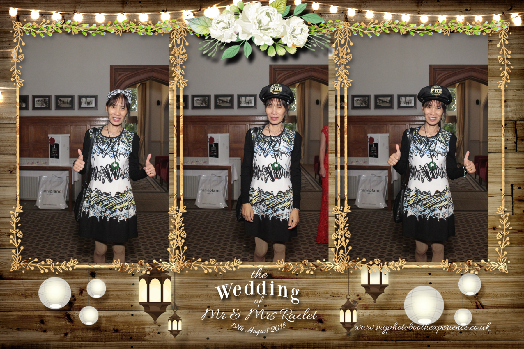 Mr & Mrs Raclet | View more photos from the event at gallery.myphotoboothexperience.co.uk/u/MyPhotoBoothExperienceLtd/Mr-Mrs-Raclet